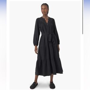Xirena Wrenn Dress Midi Tiered Black